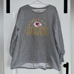 Kansas City Chiefs Fanatics Crewneck Sweater Sweatshirt with loose open bottom
